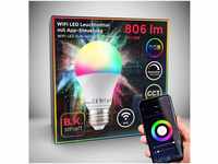 B.K.Licht LED-Leuchtmittel, E27, 1 St., Farbwechsler, Smart Home LED-Lampe, RGB,