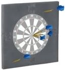 relaxdays Dart-Wandschutz Dartscheibe Schutzring "R6", grau