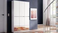 trendteam Garderobenschrank Garderobenschrank Mirror Schuhschrank 6-trg Spiegelfront