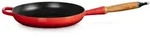 LE CREUSET Bratpfanne Signature Gusseisen mit Holzgriff rot 26 cm