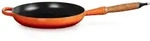 LE CREUSET Bratpfanne Signature Gusseisen mit Holzgriff orange|rot 26 cm