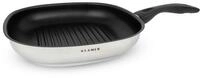 KLAMER Grillpfanne 28cm, antihaftbeschichtete Induktions-Pfannne, 28cm Viereckpfanne,