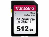 Transcend SDXC-340S-Speicherkarte 512 GB Speicherkarte (stoßsicher,...