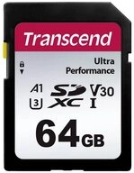 Transcend SDXC-340S-Speicherkarte 64 GB TS64GSDC340S Speicherkarte (sto&szlig;sicher,