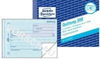 Avery Zweckform Formularblock Formularbuch Quittung mit Mwst. A6 quer 2x50 Blatt