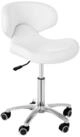 Physa Drehstuhl Rollhocker mit Lehne Arbeitshocker Drehhocker Praxis Wei&szlig; 150...