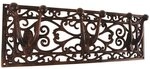 esschert design Garderobenhalter Gartenger&auml;te H&auml;nger rostbraun Gusseisen Antik