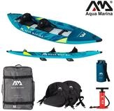 Aqua Marina Tourenkajak Aqua Marina STEAM 412 Kayak Set 2 Personen aufblasbar...