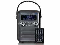 Lenco PDR-051 DAB+ Radio, USB, Micro-SD, Bluetooth, Akku-Funktion Digitalradio...