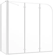 vidaXL Duschwand Duschabtrennung 120x69x130 cm Hartglas Transparent