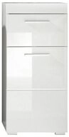 trendteam Unterschrank Spiegelschrank Badschrank Waschbeckenunterschrank Wei&szlig;
