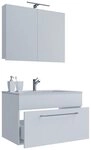 VCM Waschtisch 3 teilig Badm&ouml;bel-Set Waschplatz Badinos (Set, 3-St., 1x...