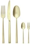 sambonet Besteck-Set Besteck-Set 60-tlg. Rock Antique PVD Champagne, Edelstahl 18/10