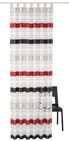 HOMING Gardine Norris (1 St), Schlaufen, halbtransparent, Streifen, modern,