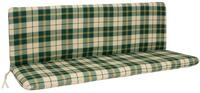 DEGAMO Bankauflage BOSTON, (1 St), 3-sitzer 138x88cm, gr&uuml;n/beige kariert