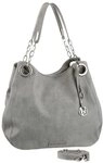 Bruno Banani Henkeltasche, mit Schmuckanh&auml;nger und silberfarbenen Details