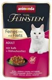 Animonda vom Feinsten Adult Kalb & H&uuml;hnchenfilet 85 g - 18 St&uuml;ck, Nassfutter...