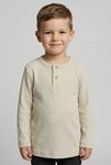 Name It Langarmshirt NMMKAB LS TOP NOOS Im Henley-Stil - mit kurzer Knopfleise,