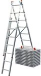 KRAUSE Trittleiter Krause Aluminium-Vielzweckleiter CORDA Globus mit