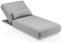 KETTLER Loungesofa Kettler Sonnenliege Daybed EGO silber/flanelle Aluminium