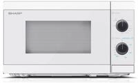 Sharp Mikrowelle YC-MG01E-C, 20 Liter 800 W, Edelstahl, LED-Beleuchtung