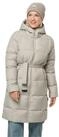 Jack Wolfskin Daunenmantel Frozen Lake Coat (winddicht, wasserabweisend) beige Damen