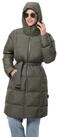 Jack Wolfskin Daunenmantel Frozen Lake Coat (winddicht, wasserabweisend) graugr&uuml;n