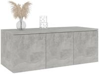 vidaXL TV-Schrank NA TV-Schrank Betongrau 80x34x30 cm Spanplatte Lowboard