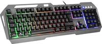 Speedlink LUNERA RGB Metal Rainbow, schwarze kabelgebundene Gaming-Tastatur (mit RGB