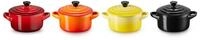 LE CREUSET Snackschale Mini Cocottes, je 200 ml, 10 x 5 cm, Steinzeug, (Set, 4-tlg),