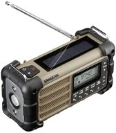 Sangean AM/FM Desert Tan AM/FM-RDS/Bluetooth/AUX/ Hand Crank + Solar A500484...