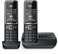 Gigaset COMFORT 550A Duo Schwarz Schnurloses Telefon Schnurloses DECT-Telefon