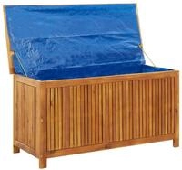 vidaXL Gartenbox Garten-Aufbewahrungsbox 113x50x58 cm Massivholz
