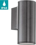 EGLO Wandleuchte RIGA, LED wechselbar, Warmwei&szlig;, Wand-/Deckenleuchte, L6,5 x H15 x