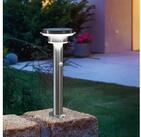 esotec LED Solarleuchte PIR Edelstahl Standleuchte Tini H=45cm 4000K 40 LEDs outdoor