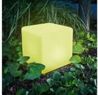 esotec LED Gartenleuchte Solar W&uuml;rfelleuchte Smart Cube, 18cm, 7 Leuchtfarben,