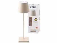 Sigor Nuindie LED-Akku-Tischleuchte dünenbeige (4516301)