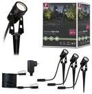 Paulmann LED Wandleuchte Plug & Shine LED Gartenstrahler Warmwei&szlig; Basisset IP65