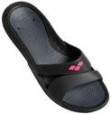 Badeschuh ARENA "Nina Pool Slides", Damen, Gr. 39, schwarz (schwarz, schwarz_g),