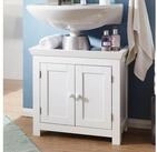 FINEBUY Waschbeckenunterschrank FB37103 FB37103 Unterschrank Wei&szlig; 57 cm...