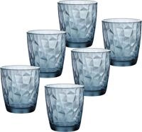 Bormioli Rocco Tumbler-Glas Diamond Trasparente Trinkglas, Wasserglas, Saftglas,
