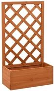vidaXL Rankgitter NA Garten-Spalier mit Blumenkasten Orange 50x25x90 cm...