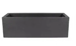 BigDean Pflanzk&uuml;bel Granitstein-Optik 80x30 cm anthrazit frostsicher Blumen Kasten