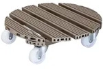WAGNER design yourself Pflanzenroller WPC in diversen Gr&ouml;&szlig;en I f&uuml;r Au&szlig;enbereich +