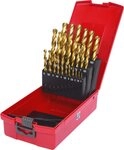 KS Tools Spiralbohrer HSS TiN Spiralbohrer-Satz, Kunststoffkassette 25-tlg...