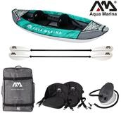 Aqua Marina Tourenkajak Aqua Marina LAXO 320cm Kayak Set 2 Personen aufblasbar Kanu