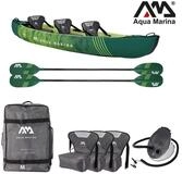 Aqua Marina Tourenkajak Aqua Marina RIPPLE 370cm Kayak Set 3 Personen aufblasbar Kanu
