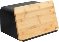 WENKO Brotkasten Modell Kubo, Bambus, Kunststoff, (1-tlg), moderne Brotbox mit