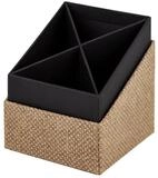 R&ouml;ssler B&uuml;ro-Set R&Ouml;SSLER Stiftek&ouml;cher S.O.H.O. haselnuss 86x86x100mm