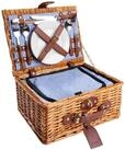 eGenuss Picknickkorb eGenuss Handgefertigter Picknickkorb mit Zubeh&ouml;r